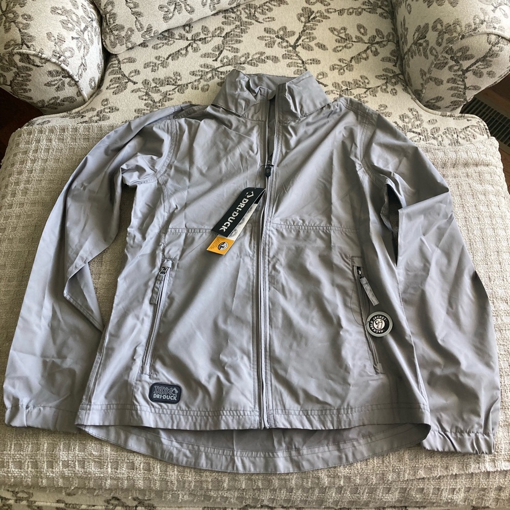 Dri Duck Rain Jacket Size Small Grey Women’s